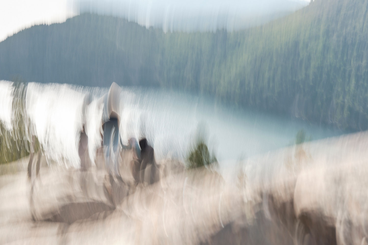 Chicos en La Roca, San Martin de los Andes